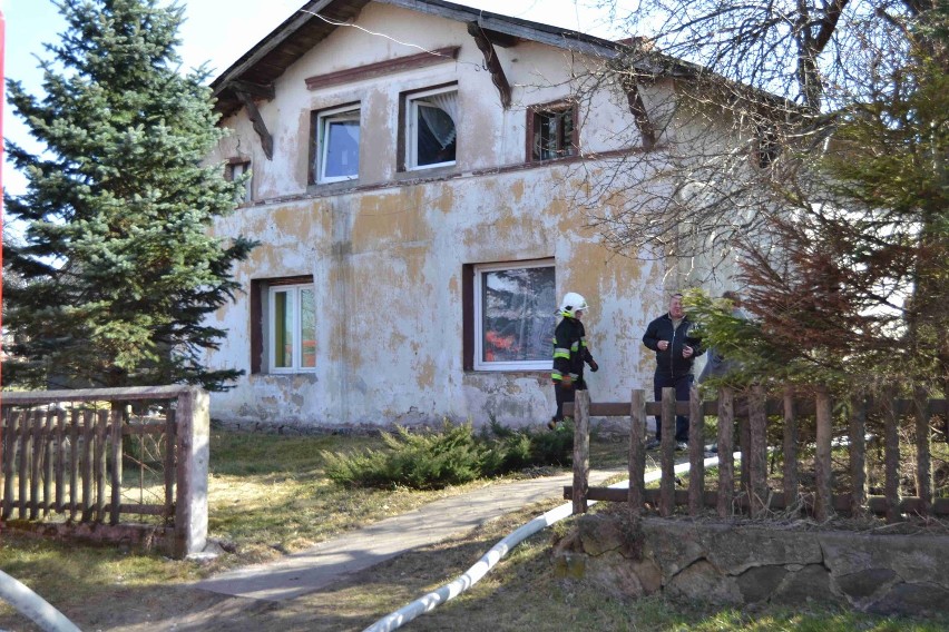 Pożar poddasza w Kębłowie Nowowiejskim