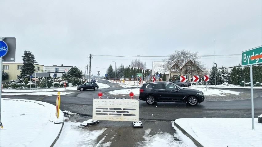 Zima pokrzyżowała plany drogowców pracujących na zachodnim obejściu Chojnic