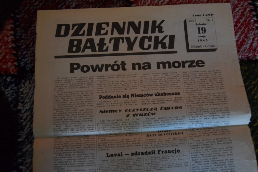 Pierwsze wydanie "Dziennika Bałtyckiego". Wydaniem ze swojego archiwum pochwalił się dokumentalista z Wejherowa