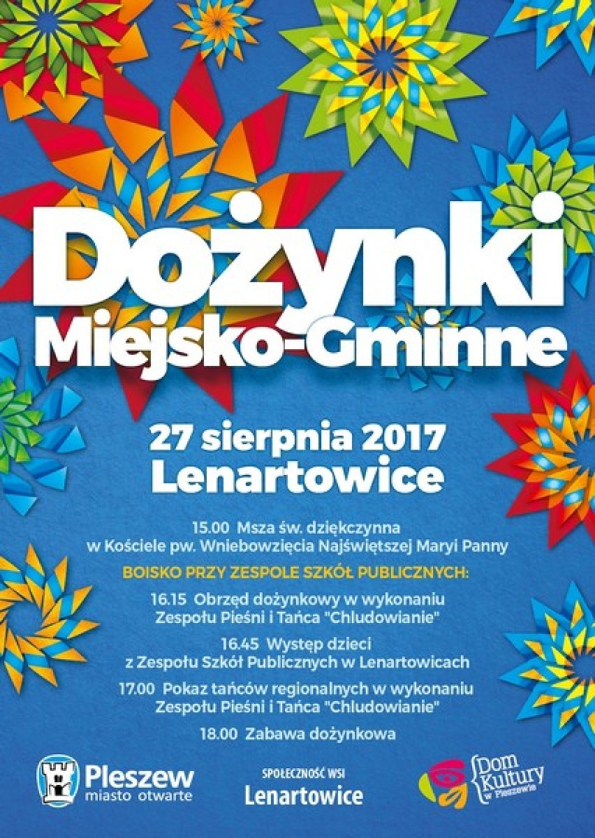 Miejsko-gminne dożynki w Lenartowicach już w niedzielę. Poznajcie starostów!