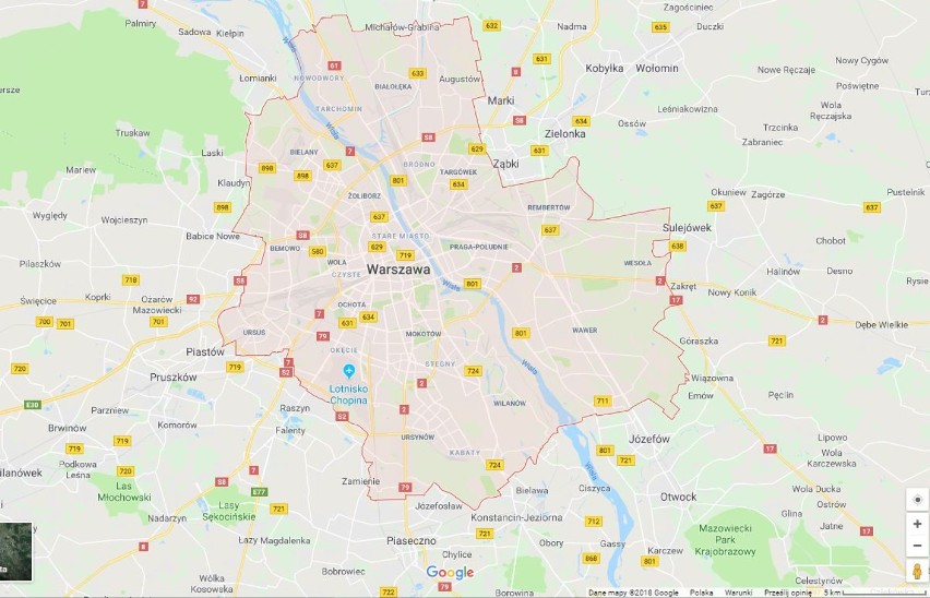 Mapa Warszawy. Zobacz mapę Warszawy. Mapa interaktywna