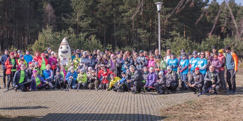 Rajd nordic walking w Rzędkowicach.