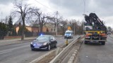 Wypadek radiowozu na Łagiewnickiej. Honda zderzyła się z autem drogówki. Ranni [ZDJĘCIA]