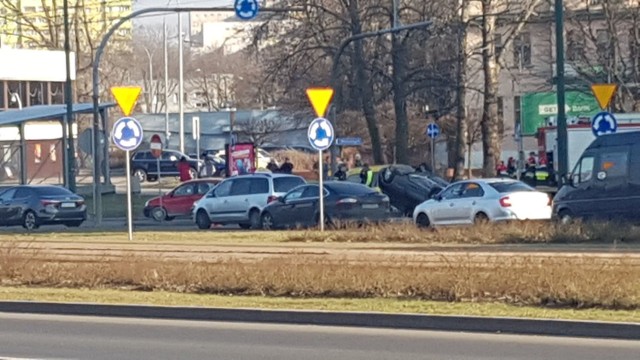 Wypadek w okolicy Ślimaka