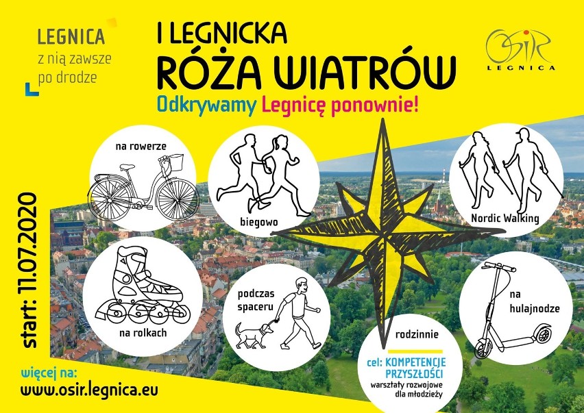 Znana i nieznana Legnica, czyli odkrywamy Legnicę razem z OSiRem! Szczegóły turnieju I Legnickiej Róży Wiatrów