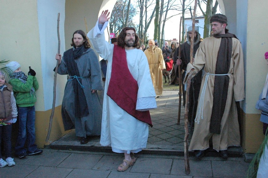 Inscenizacja wjazdu Chrystusa do Jerozolimy w Wejherowie