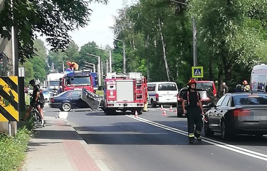 Wypadek na ulicy Rybnickiej w Radlinie