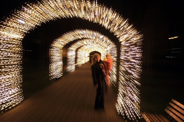 Świetlny tunel w Gliwicach