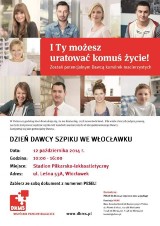 W niedzielę Ogólnopolski Dzień Dawcy Szpiku we Włocławku