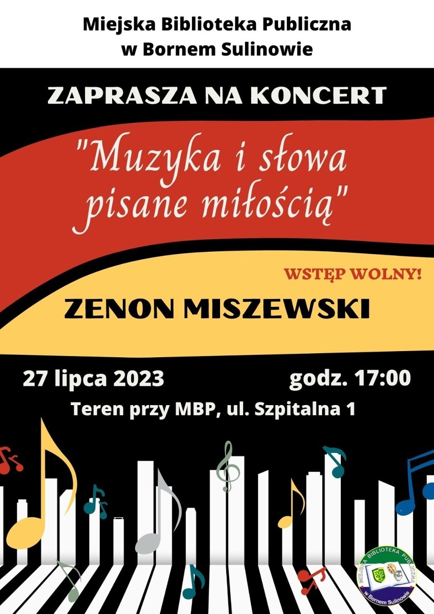 Koncert dla melomanów w Bornem Sulinowie. Zaproszenie 