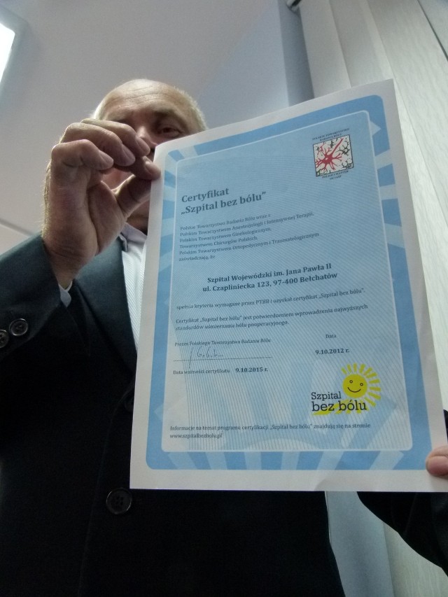Jerzy Ogłuszka mówi, że mogą już pochwalić się certyfikatem