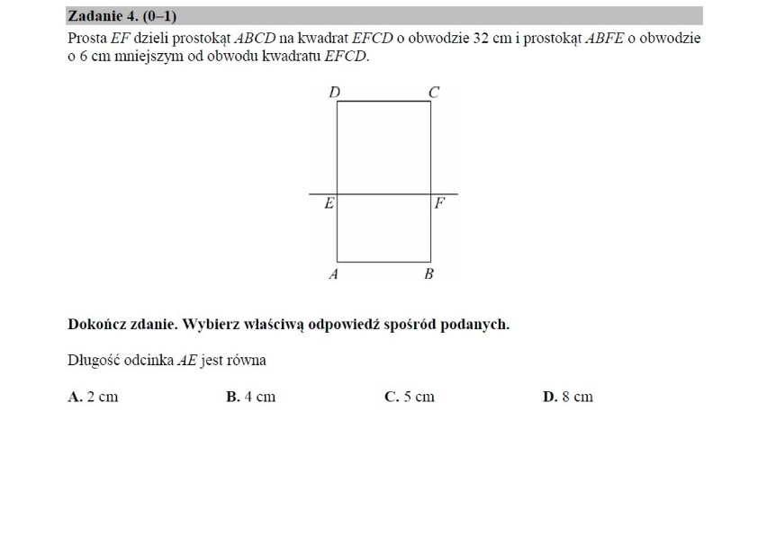 Egzamin ósmoklasisty 2018/2019 CKE - matematyka [arkusz]