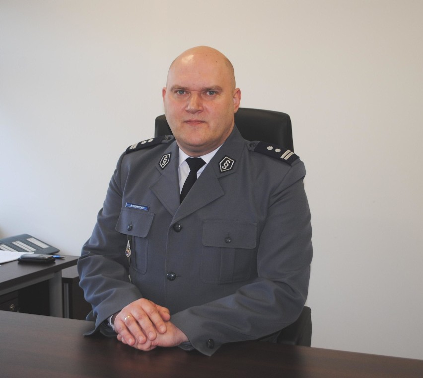 Mł. insp. Piotr Nowicki, nowy komendant KMP w Piotrkowie