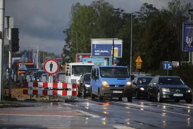 Skrzyżowanie ulic Kościuszki i Armii Krajowej