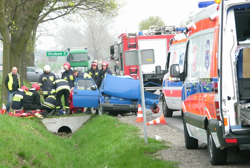 Groźny wypadek w Strzybodze (FOTO)