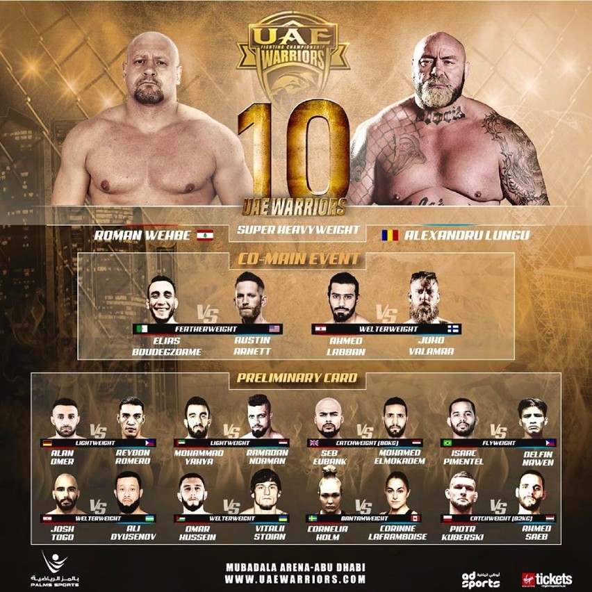 Piotr Kuberski wystąpi na Abu Dhabi Warriors 10