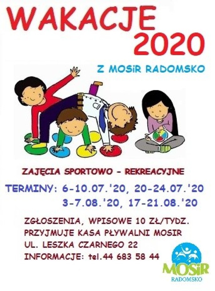 Lato w mieście 2020 z MOSiR w Radomsku. Wakacyjna oferta gotowa 