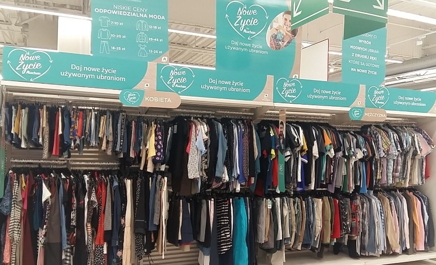 Auchan wprowadza do oferty używane ubrania znanych marek...