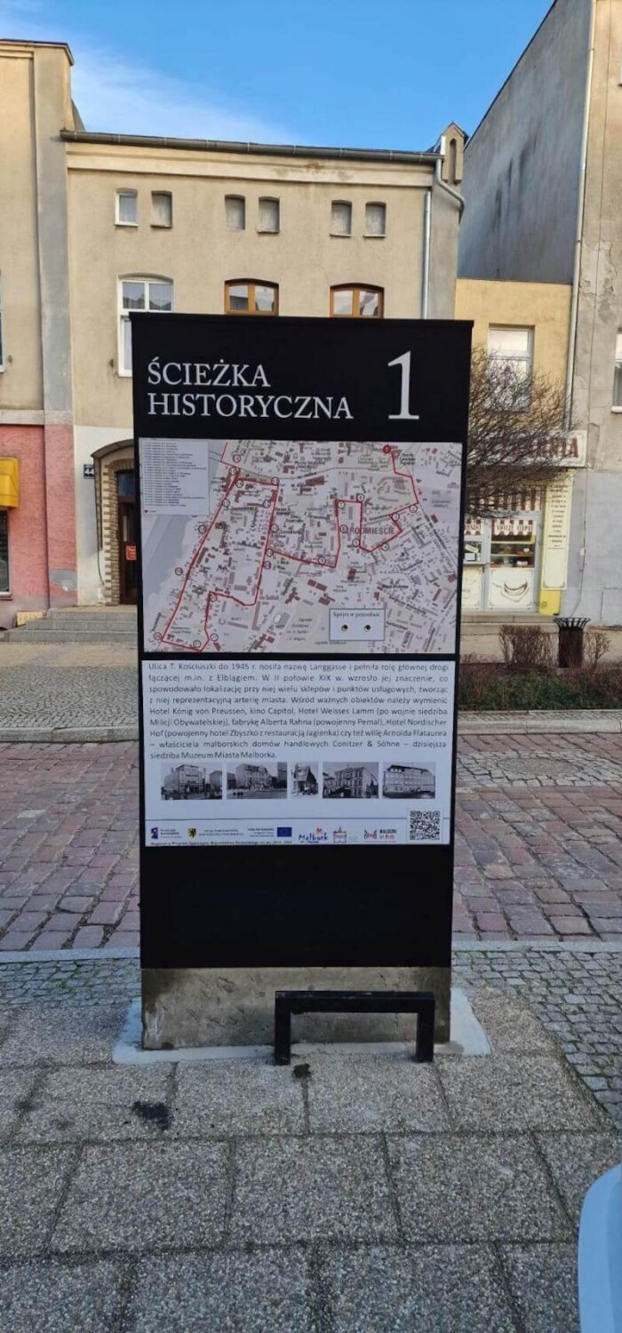 Ścieżka historyczna po śródmieściu Malborka