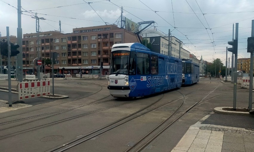 Trasy tymczasowe tramwajów w Szczecinie były lepsze niż tradycyjne? Co na to ZDiTM?