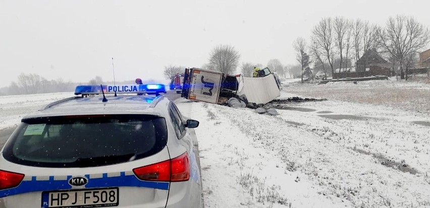 Za kierownicą ciężarówki siedział 45-letni obywatel Czech....