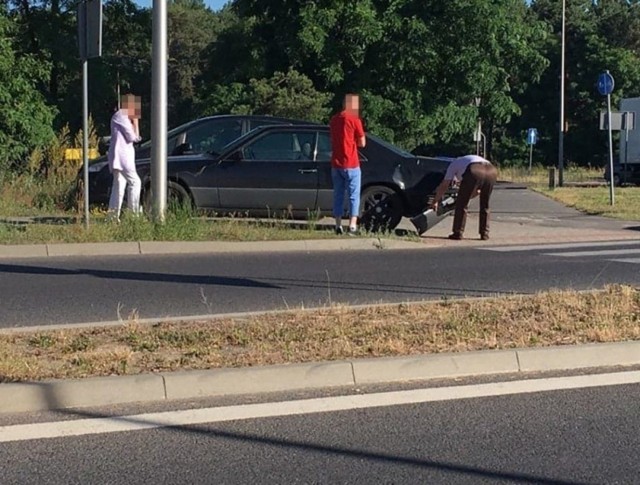 Do kolizji doszło na rondzie Rady Europy w Zielonej Górze.