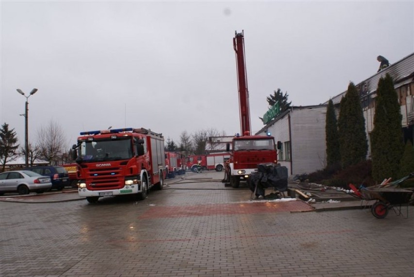 Pożar trocin w silosie w Nowym Mieście Lubawskim