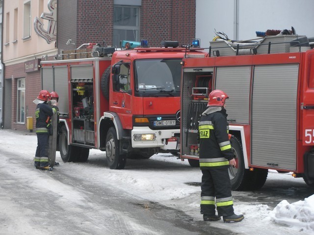 Pożar w magistracie w Wejherowie- strażacy ćwiczyli FOTO