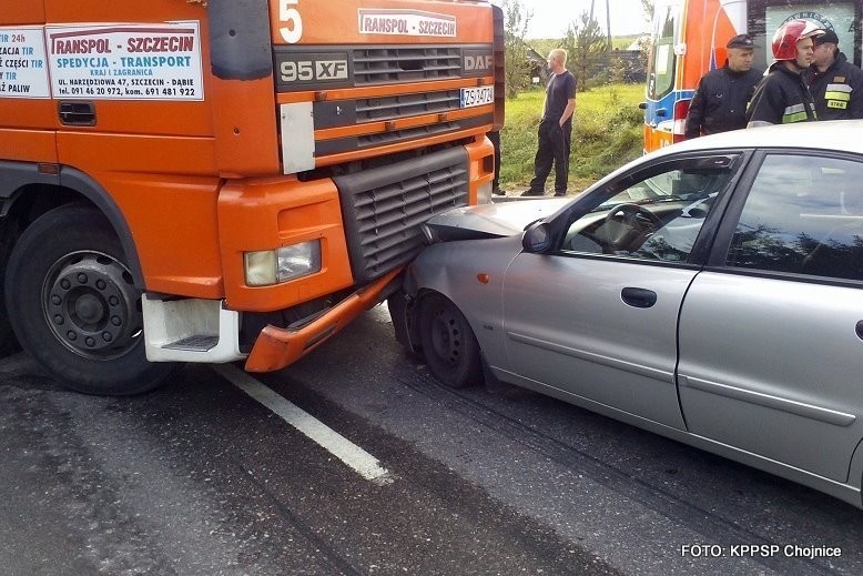 Wypadek w gminie Chojnice (FOTO)