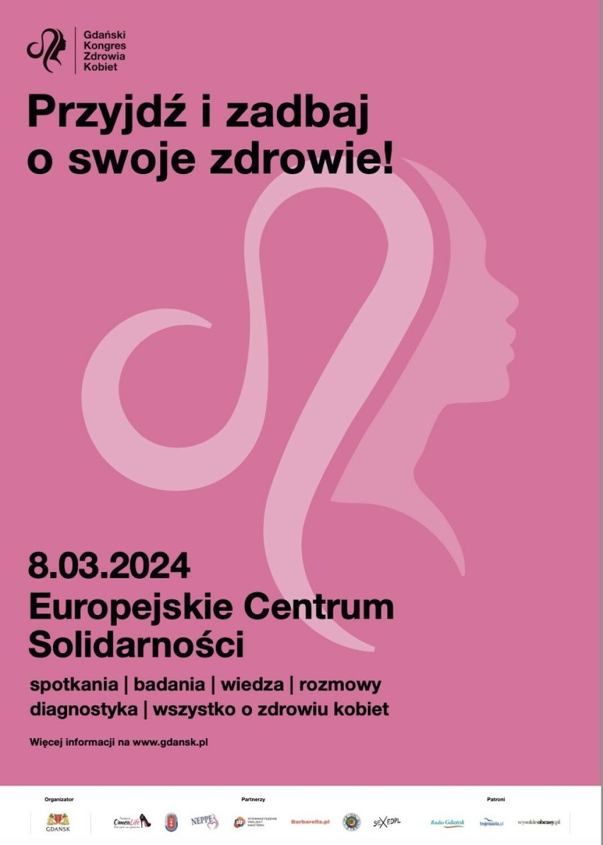 Trwają zapisy na Gdański Kongres Zdrowia Kobiet. Wydarzenie odbędzie się 8 marca w Europejskim Centrum Solidarności