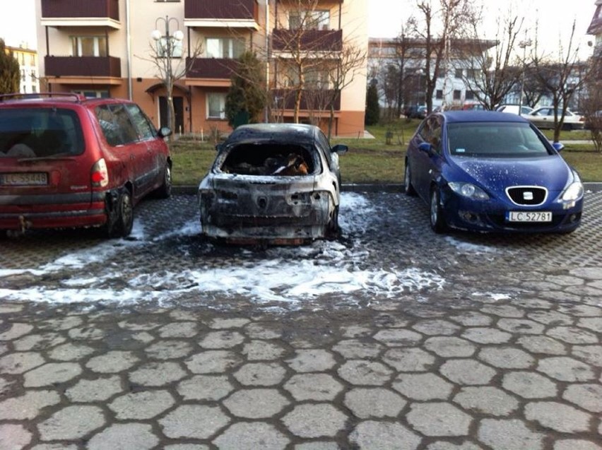 Pożar samochodu przy Wołyńskiej