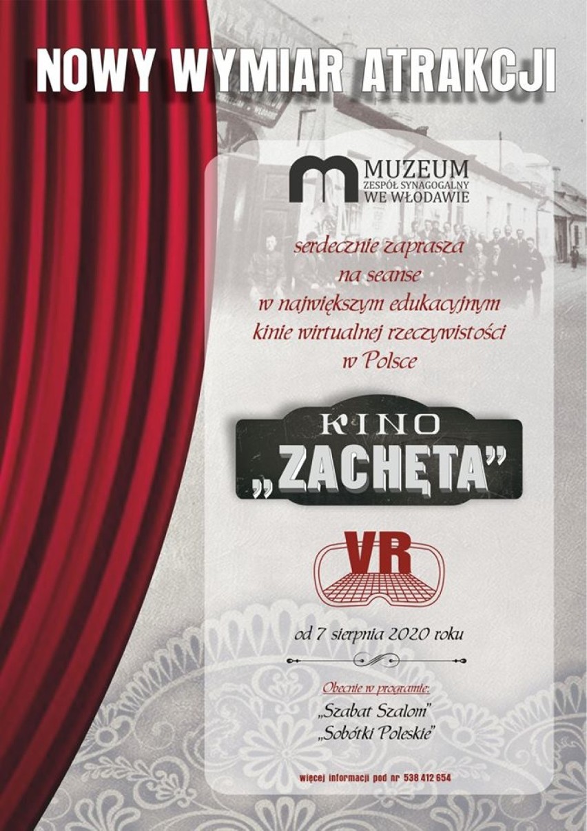 Największe, edukacyjne kino wirtualnej rzeczywistości w Polsce powstało  w Muzeum we Włodawie