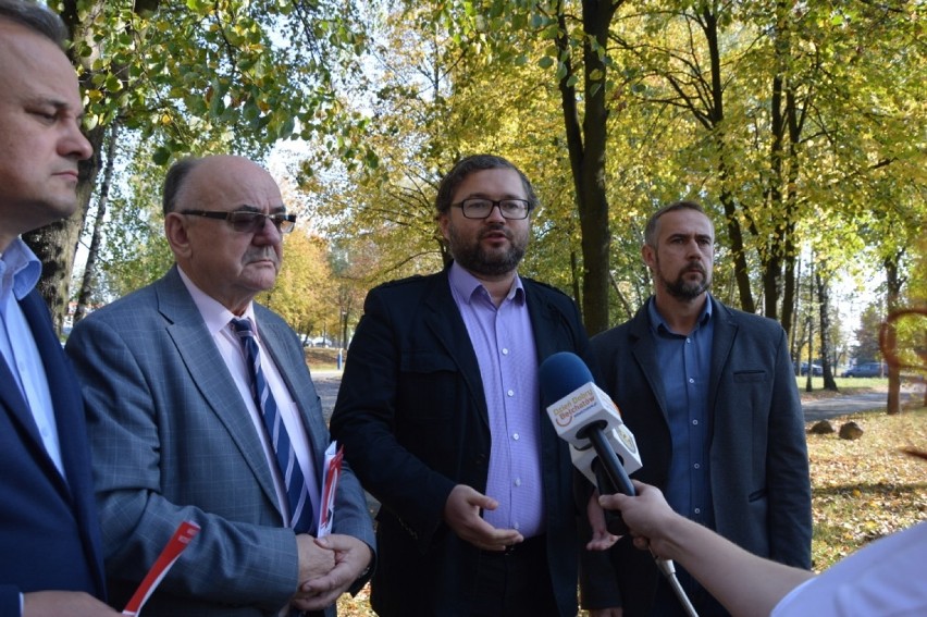 Wybory 2018 w Bełchatowie. Politycy SLD Lewica Razem o swoim starcie w wyborach [ZDJĘCIA, FILM]