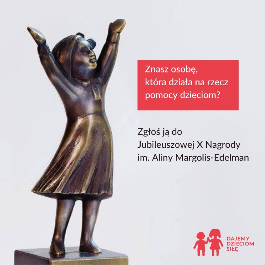 Ruszył nabór zgłoszeń do Jubileuszowej X Nagrody im. Aliny Margolis-Edelman