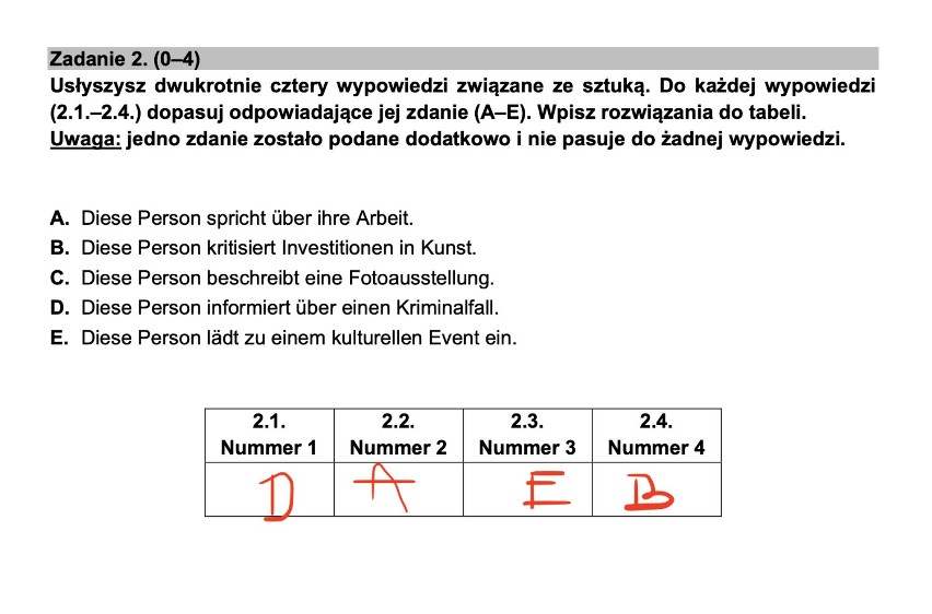 Matura 2022 Niemiecki. Odpowiedzi, arkusze CKE, zadania [06.05.2022]