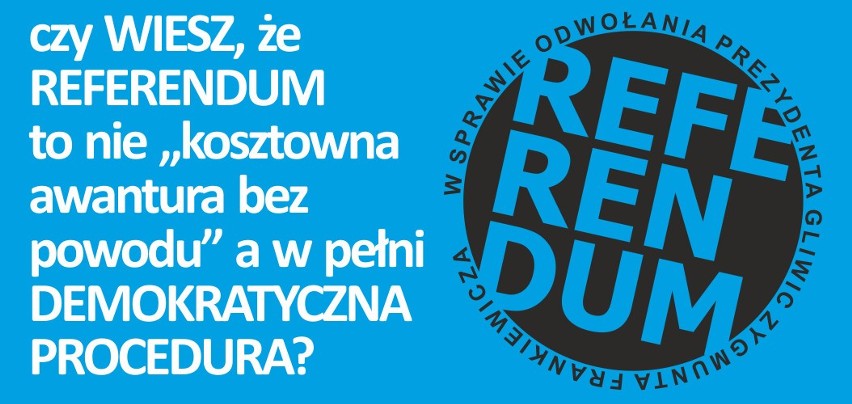 Referendum w Gliwicach: List Internauty: Kolejne referendum to karykatura demokracji