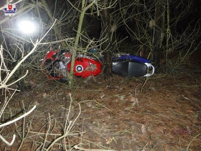 Nowodwór: 18-letni motocyklista stracił panowanie i uderzył w drzewo. Zginął na miejscu 