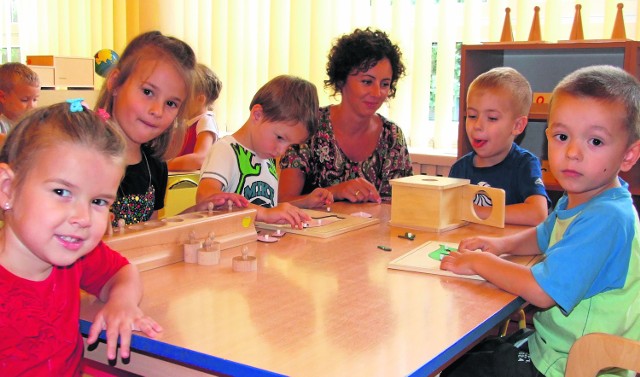 W Miejskim Przedszkolu nr 14 dzieci bawią i uczą metodą Marii Montessori.