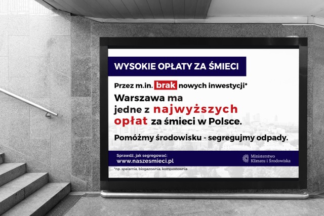 Nowa kampania Ministerstwa Klimatu i Środowiska. Tematem opłaty za śmieci