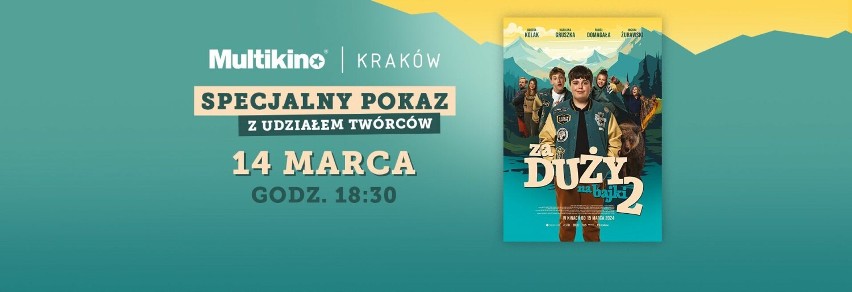 „Za duży na bajki 2” z udziałem aktorów i twórców w Multikinie Kraków