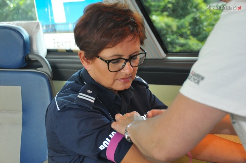 Mieszkańcy i policjanci oddali krew w Katowicach
