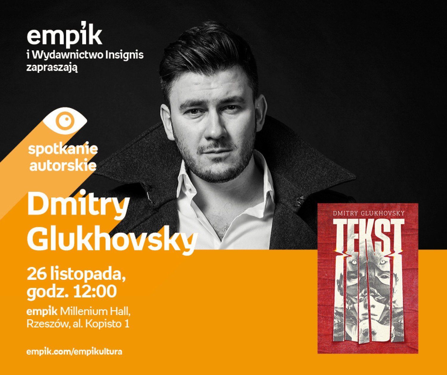Dmitry Glukhovsky w rzeszowskim Empiku w Millenium Hall | Rzeszów Nasze  Miasto
