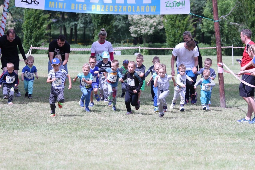 Mini bieg przedszkolaków na VIII Eco Crossie 2017 w Złotowie