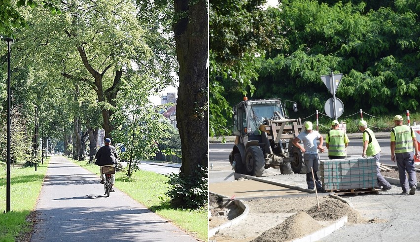 Nowa ścieżka rowerowa wzdłuż parku w Stargardzie. Zobaczcie, jak wygląda. Roboty jeszcze trwają