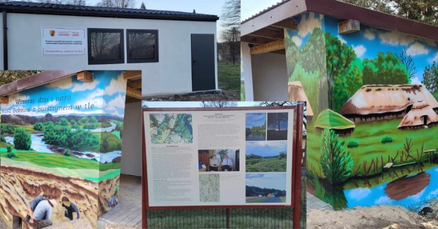 W Bębnowie powstała świetlica wiejska, mural i tablica ze wspomnieniami i historią wsi