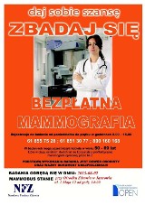 Bezpłatna mammografia w Jastrowiu