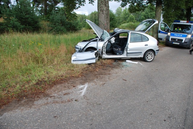 Wypadek na trasie Bytów - Przyborzyce. Kierowca miał prawo jazdy od 2 miesięcy