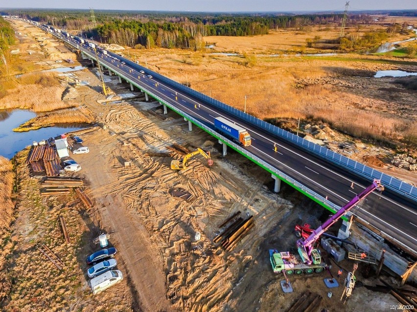 Tak wygląda plac budowy autostrady A1, między Częstochową i...