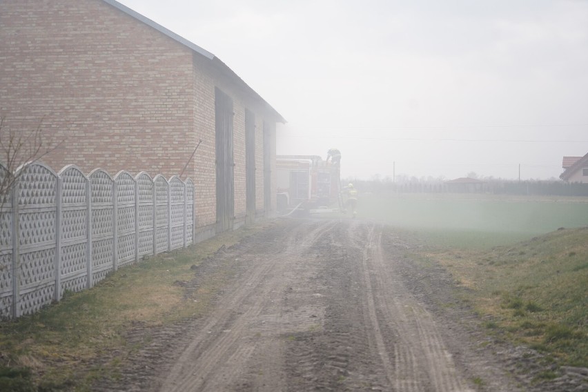 Pożar w stodole w Smólsku (gmina Włocławek)