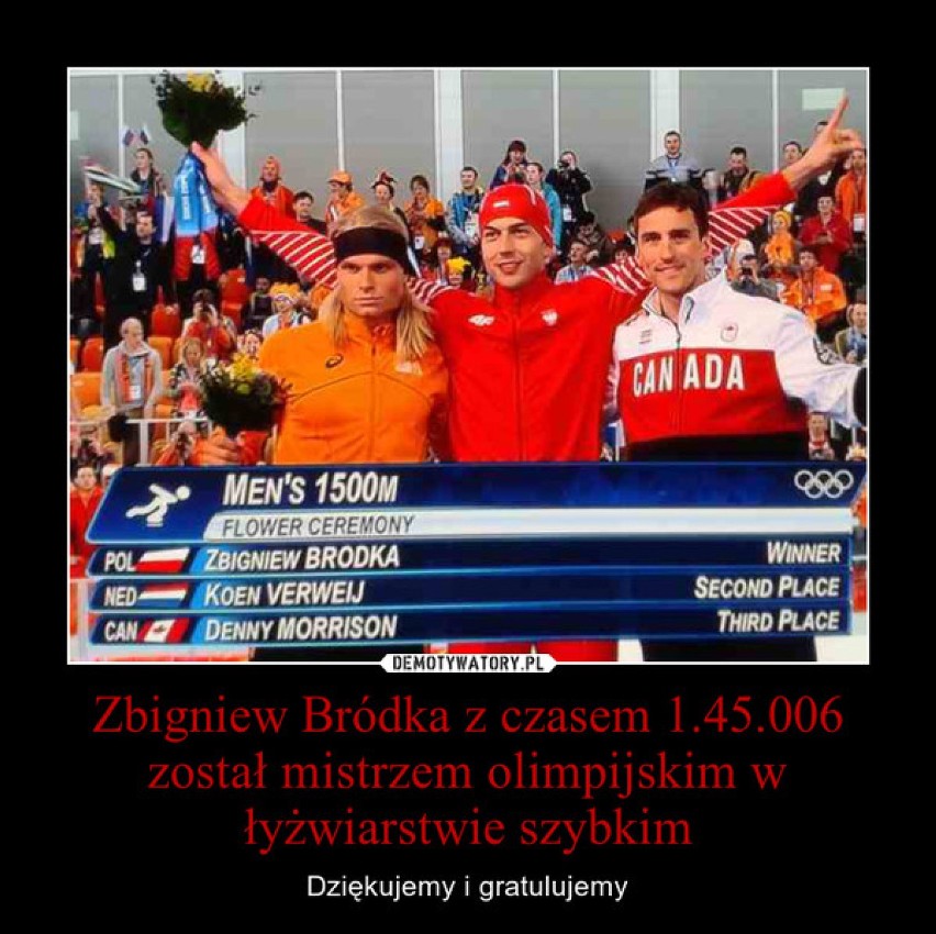Zbigniew Bródka mistrzem olimpijskim. Internauci dziękują!